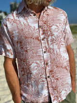 Aloha Shirt - Tiger Stripe Brown
