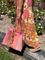 Recycled Plastic Basket ~ Pink Pop