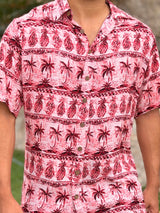 Aloha Shirt - Crimson Colada