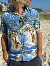 Aloha Shirt - Ocean Palm