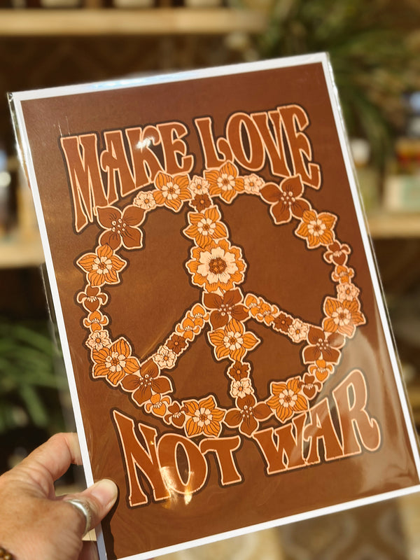 Make Love Not War Print