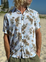 Aloha Shirt - Island Time Blue