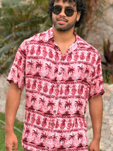 Aloha Shirt - Crimson Colada