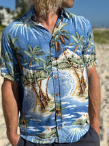 Aloha Shirt - Ocean Palm