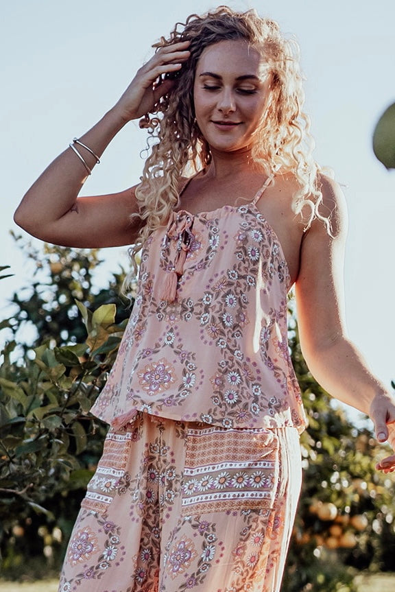 Shaman Cami Top in Blurred Orchid Peach