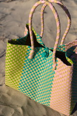 Recycled Plastic Basket ~ Pastel Skies