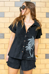 Cabana Terry Shirt - Black