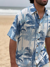 Aloha Shirt - Blue Palm