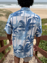 Aloha Shirt - Blue Palm