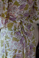 Joy Mini Wrap Dress - Violet