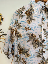 Aloha Shirt - Island Time Blue