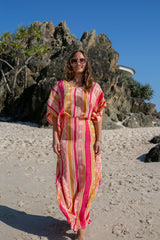 Sundowner Maxi Skirt - Hibiscus Pink